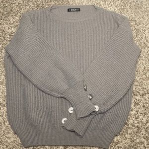 Thick grey sweater